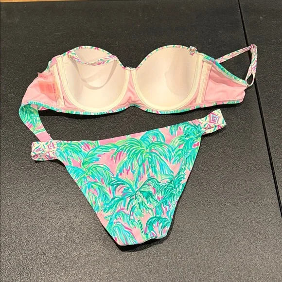 Lilly Pulitzer Pink and Green Bikini - Picture 3 of 3